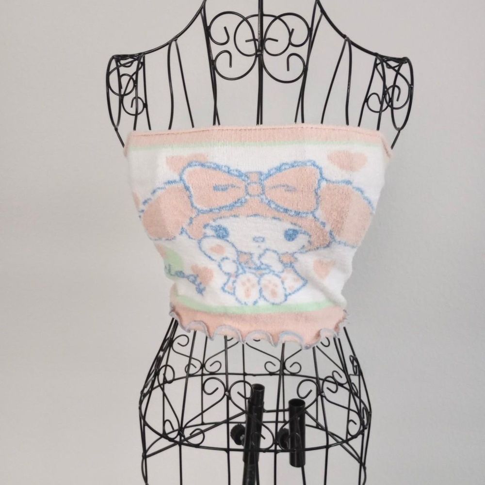 Sanrio My Melody Pink Knit Coquette Tube Top